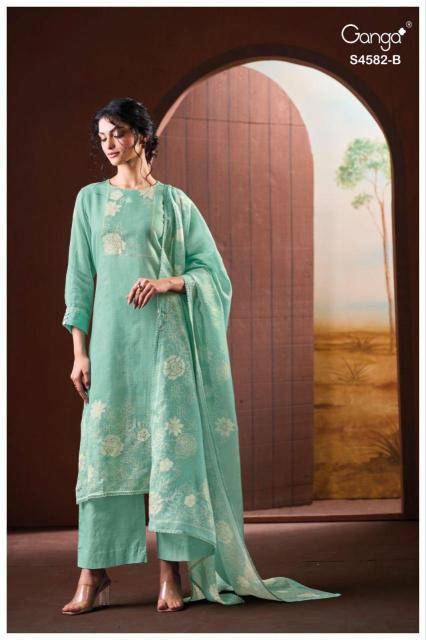 Ganga ieris 4582 Wholesale dress material market in Mumbai